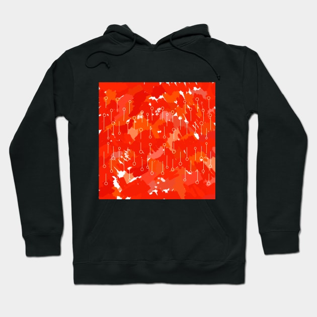 Orange coded design Hoodie by jen28